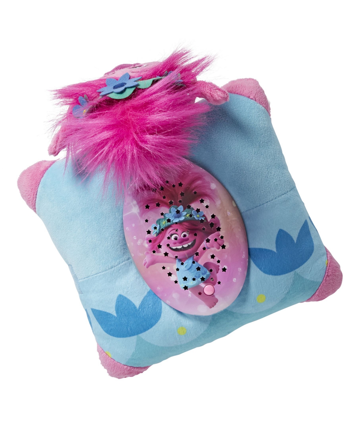 Pillow Pets Dreamworks Trolls 2 Poppy Sleeptime Lite Plush Toy In Pink