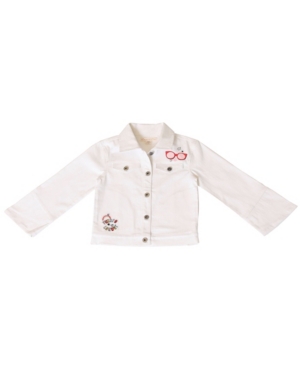image of Kinderkind Toddler Girls Denim Jacket