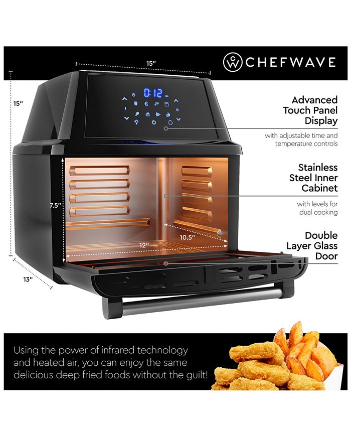 ChefWave Air Fryer, Rotisserie, Dehydrator Combo Oven, 16 Quart Macy's