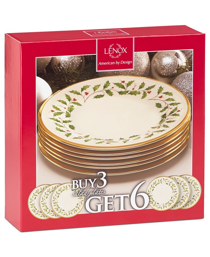 Lenox holiday salad plates clearance