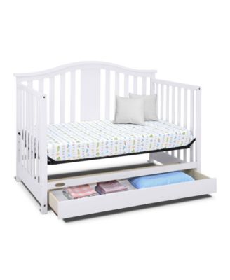 Solano 4-in-1 Convertible Crib with Drawer - White