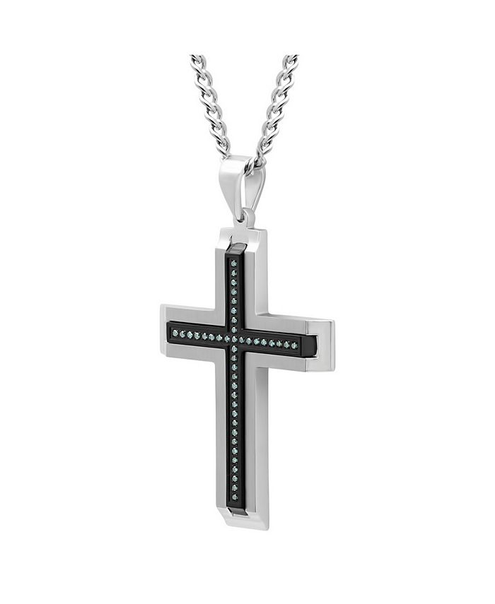 C&C Jewelry Macy's Men's Cross Pendant Necklace Macy's