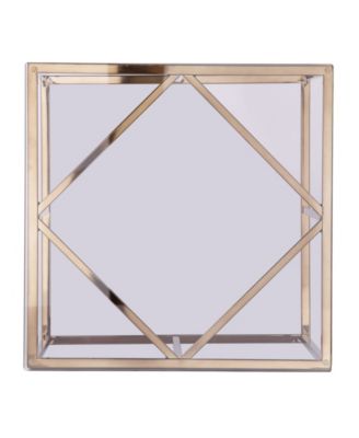 Imogen Contemporary End Table with Glass Top