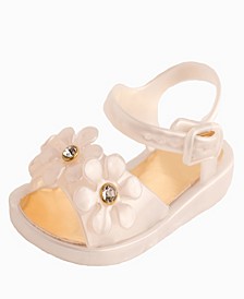 Baby Girls Jelly Sandal with Flower Details