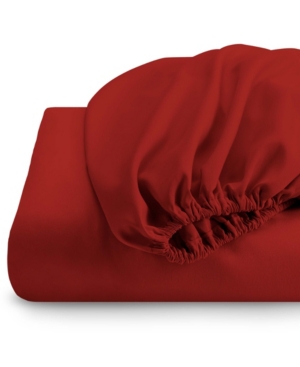 Shop Bare Home Fitted Bottom Sheet, Queen In Red