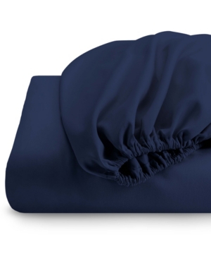 Bare Home Fitted Bottom Sheet, Queen In Navy