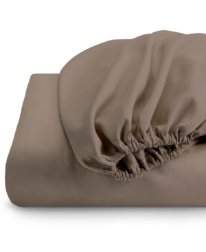 Bare Home Fitted Bottom Sheet, Queen In Taupe