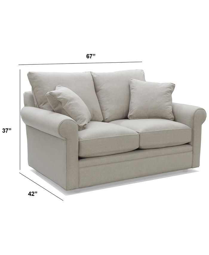 Furniture Zaniel 67" Fabric Loveseat & Reviews Furniture Macy's