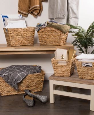 Water Hyacinth Basket Set of 5