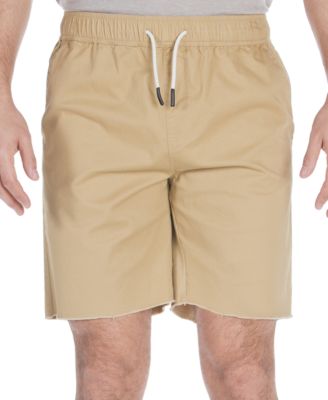 khaki jogger shorts