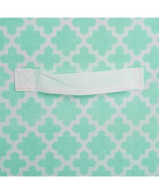 Non-woven Polyester Cube Lattice Square Set of 4