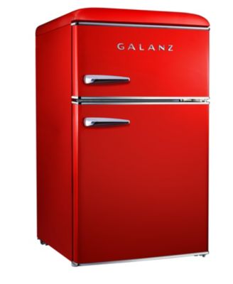 Galanz - 3.1 Cu. Ft. Dual Door Retro Style Mini-Fridge, ESTAR