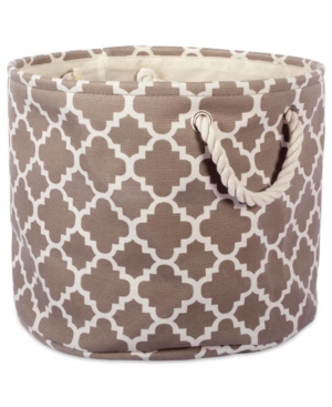 Design Imports Polyester Small Round Storage Bin
