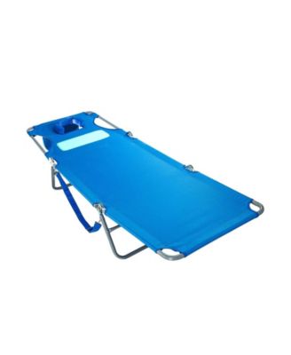 Ladies Comfort Lounger, Beach Camping Pool Tanning Chair, Ocean Blue