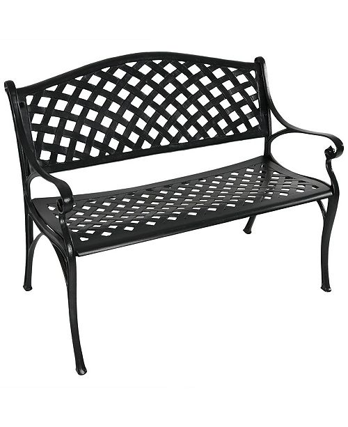 Sunnydaze Decor 2 Person Seating Outdoor Patio Bench Reviews Furniture Macy S