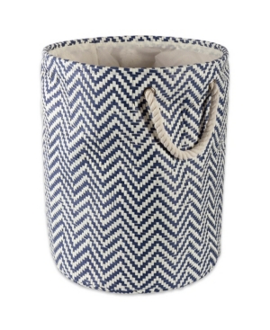 Design Imports Paper Bin Chevron Round Medium