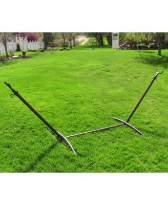 Brazilian Portable Heavy-Duty 2-Person Space-Saving Hammock Stand Only with Carrying Case - 400 lb Weight Capacity