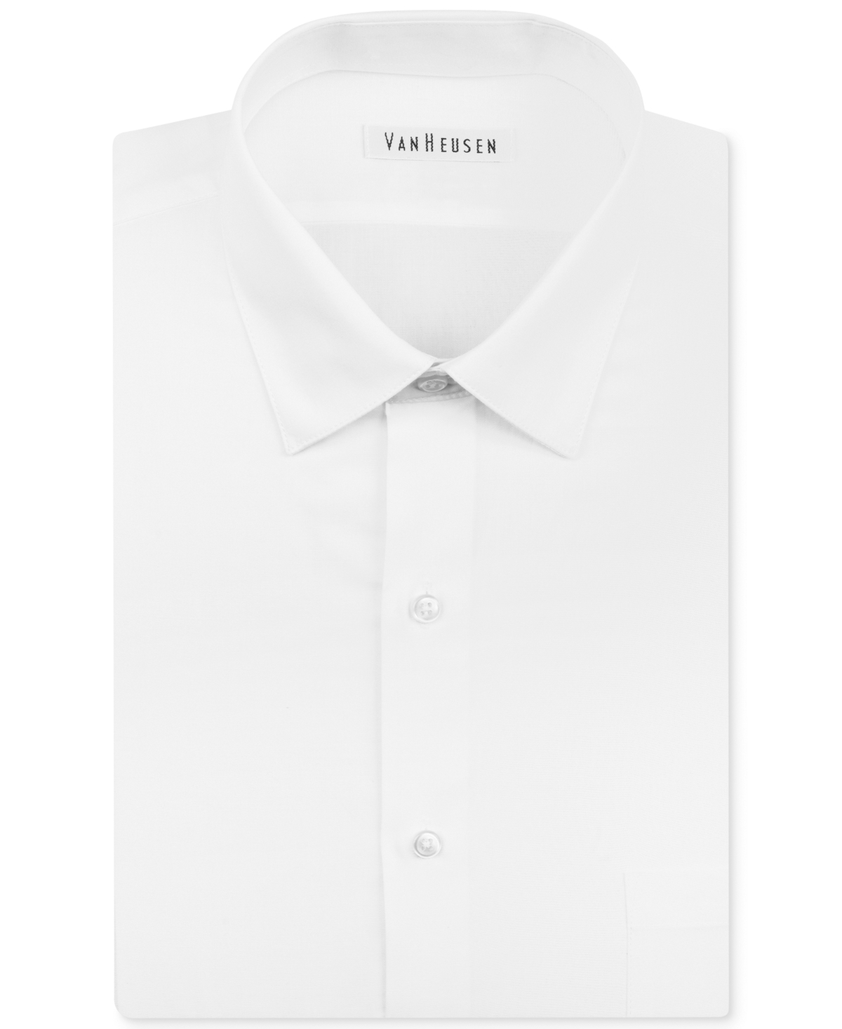Men's Classic-Fit Herringbone Dress Shirt - White