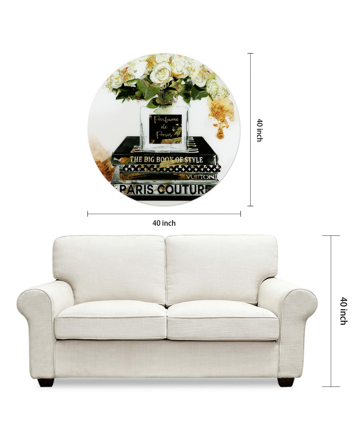 Empire Art Direct Big Book of Style Frameless Free Floating Tempered Glass Panel Graphic Wall Art, 0.2