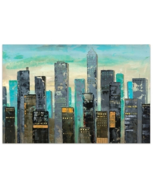 Empire Art Direct Urban Lights I Frameless Free Floating Tempered Art Glass Wall Art by Ead Art Coop 48