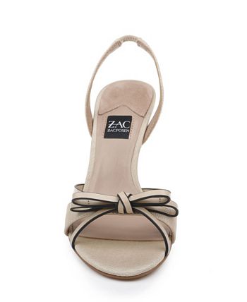 Zac Posen Women's Saint Heeled Sandal - Low Block Heel Slide Sandal With Woven Upper - View #12