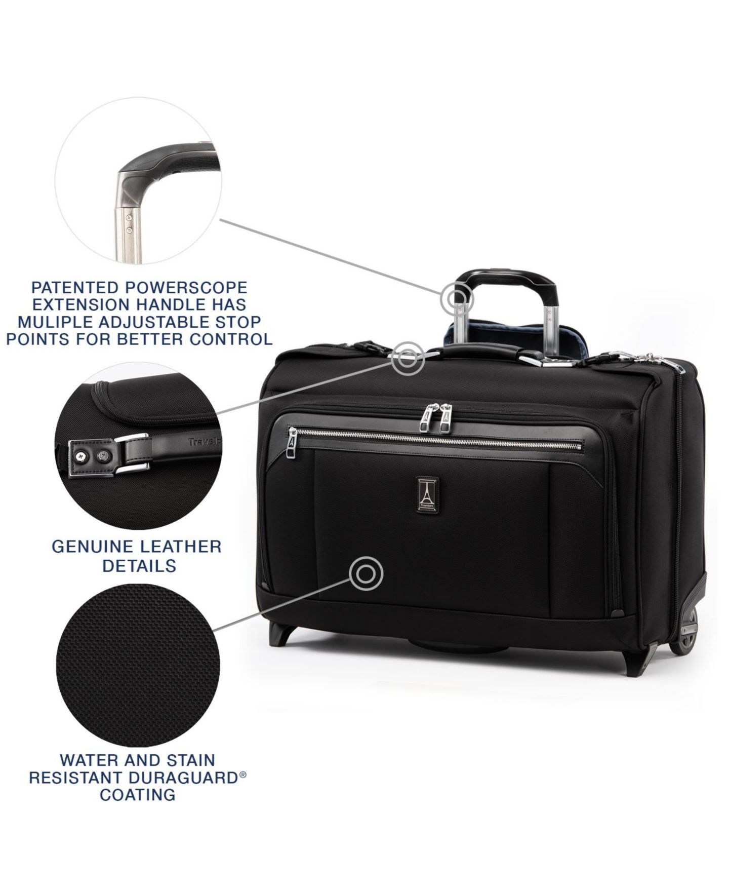 Сумка Travelpro Platinum® Elite Carry-On Rolling Garment — фото 2