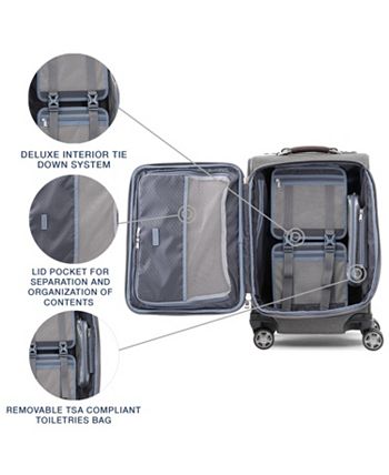 Travelpro - Platinum Elite 20" Softside Business Plus Carry-On Spinner Suitcase