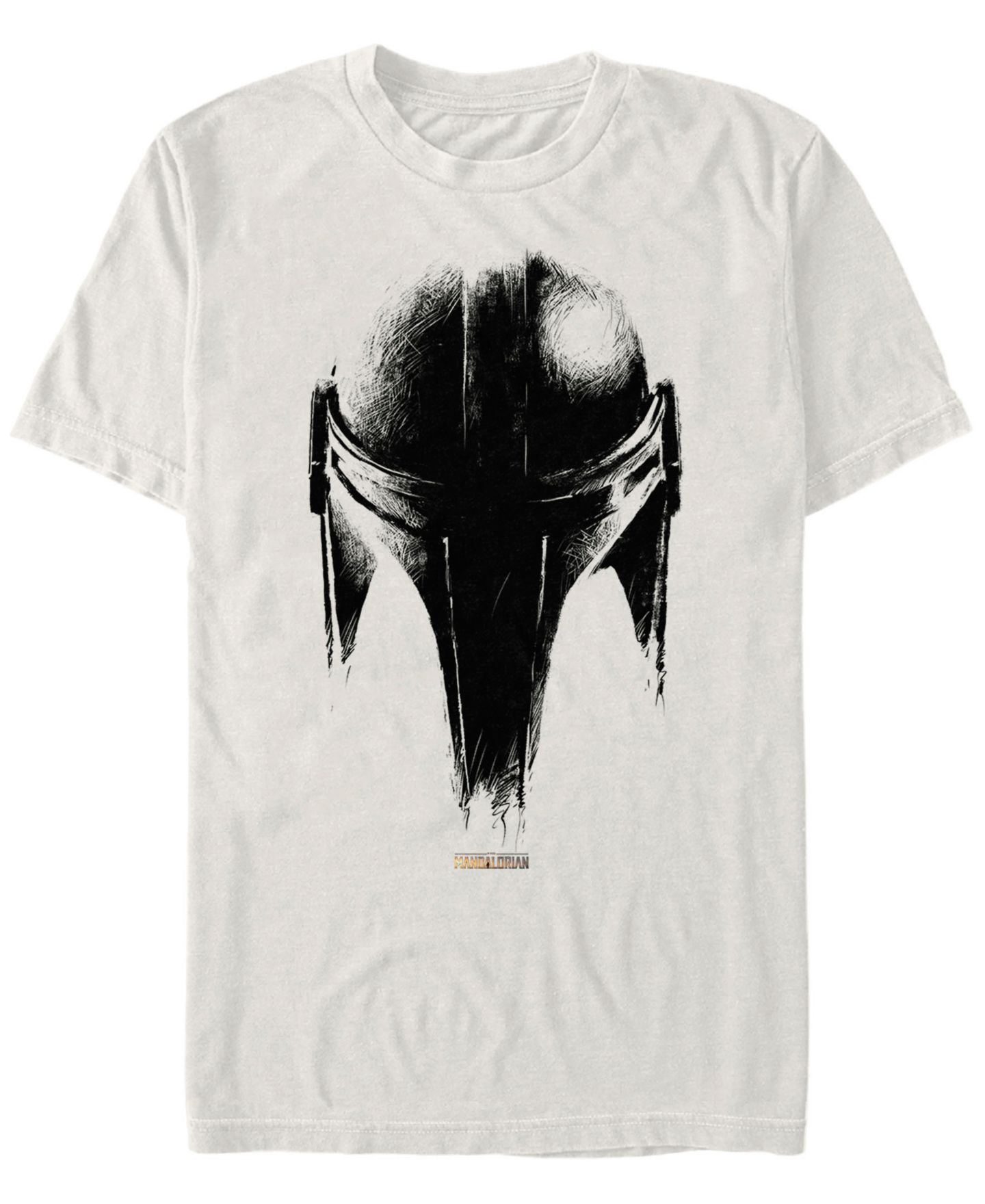 Мужская футболка Fifth Sun Star Wars Mandalorian Helmet Sketch, цвет: Натуральный — фото 2