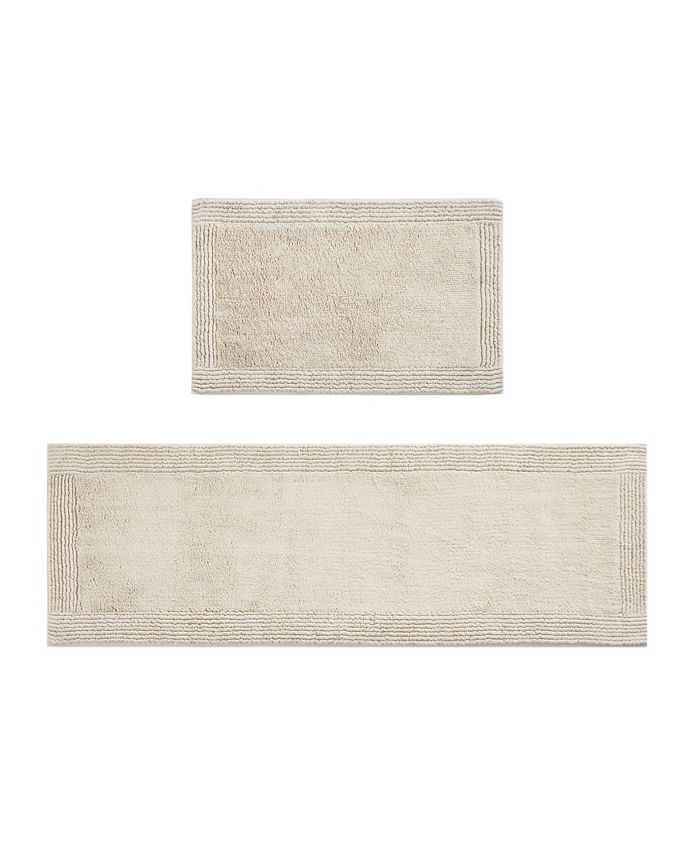 Madison Park Signature Splendor Reversible Bath Rug, 21" W x 34" L & Reviews Bath Rugs & Bath