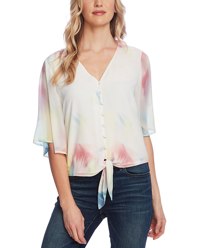 Two by Vince Camuto Ladies' Tie Sleeve Top