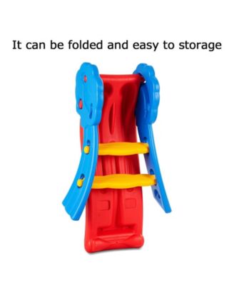 Children Kids Junior Folding Climber Play Slide Indoor Outdoor Toy Easy Store