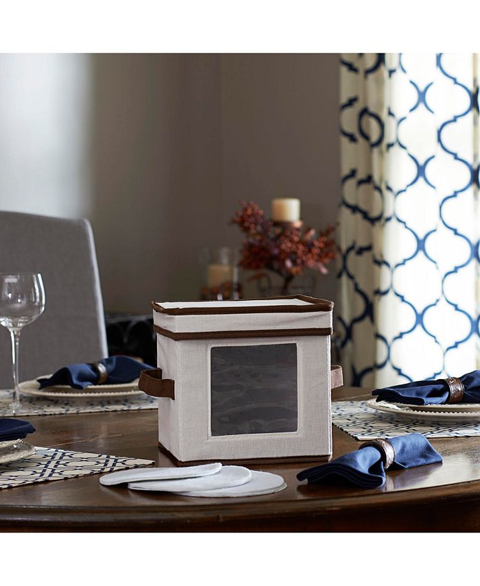 Household Essentials China Plate Storage Box Macy's
