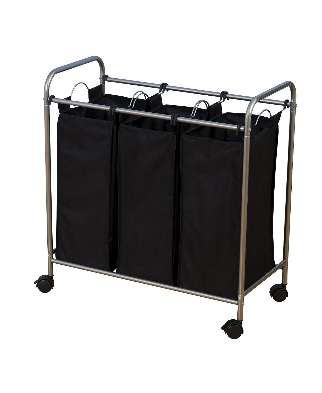 Rolling Triple Laundry Sorter