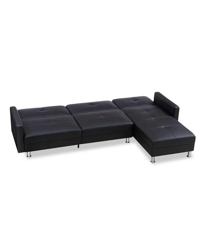 Gold Sparrow Davenport Convertible Sofa Bed Sectional with Storage Macy's