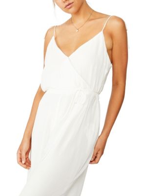 v neck wrap jumpsuit