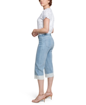 image of Nydj Tummy-Control Wide-Leg Capri Jeans