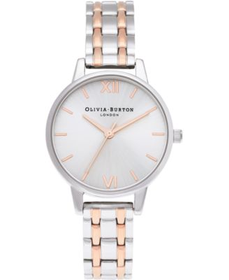 Olivia Burton London Women’s Analog Quartz Watch Two-Tone SS Bracelet 30mm Classic 30mm White & Two Tone Bracelet Watch | Olivia Burton  main image 3