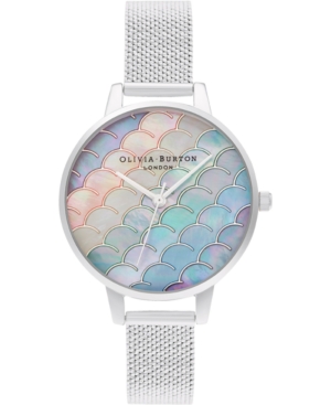 image of Olivia Burton Women-s Under The Sea Stainless Steel Mesh Bracelet Watch 34mm
