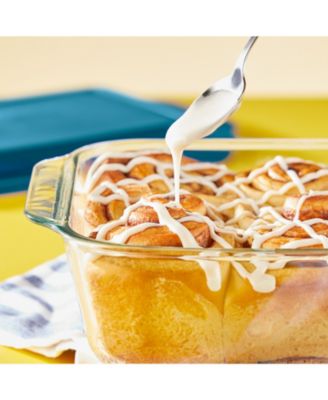 Pyrex Deep 9" x 13" Oblong with Blue Lid