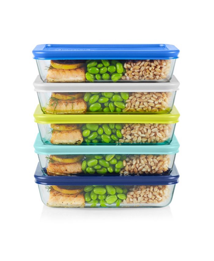 Anchor Hocking 10 PC Rectangular Meal Prep Food Storage Set - Macy's