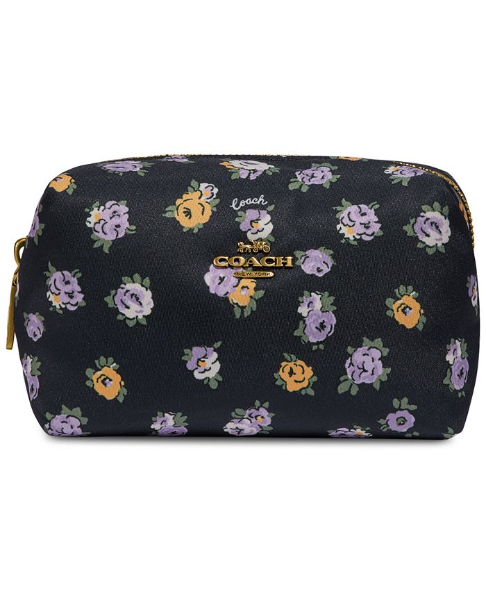 Coach floral 2024 makeup bag