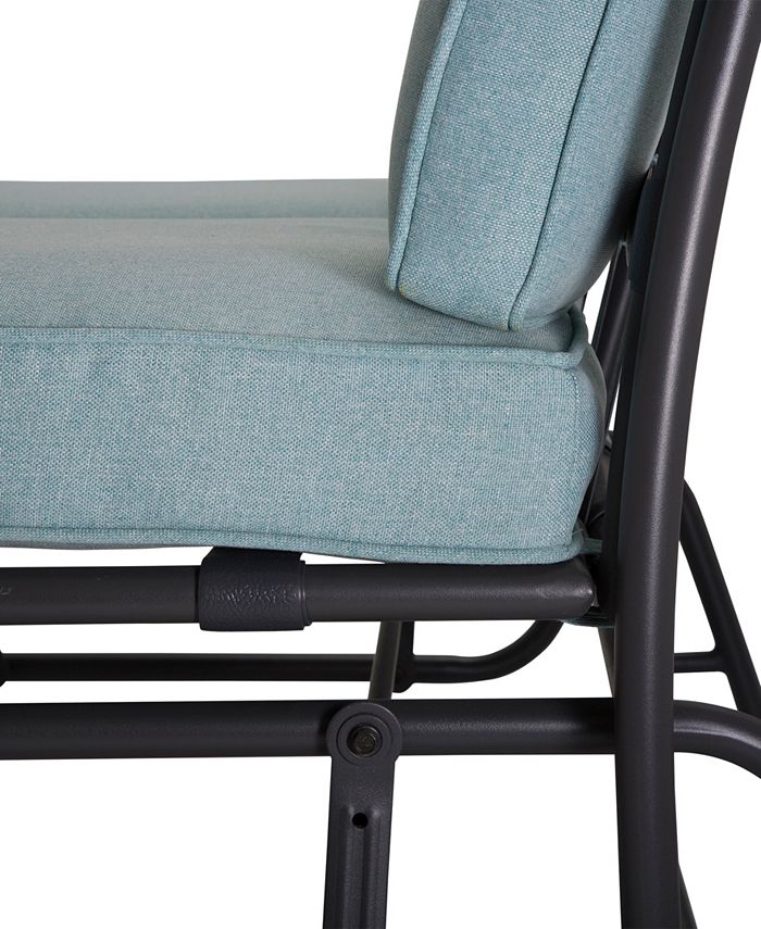 Glitzhome Outdoor Patio Loveseat Glider Chair & Reviews - Furniture