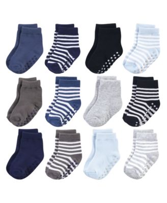 Natural Slip-Resistant Socks 12-Pair Pack