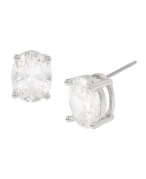 image of Jessica Simpson Cubic Zirconia Oval Stone Stud Earrings