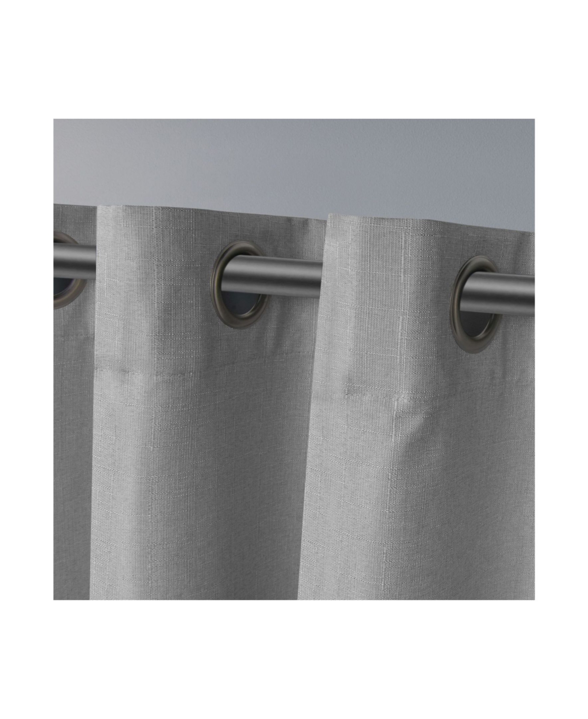 Exclusive Home Curtains Loha Linen Grommet Top Curtain Panel Pair