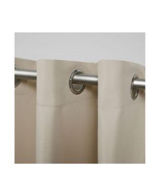  Curtains Indoor - Outdoor Solid Cabana Grommet Top Curtain Panel Pair