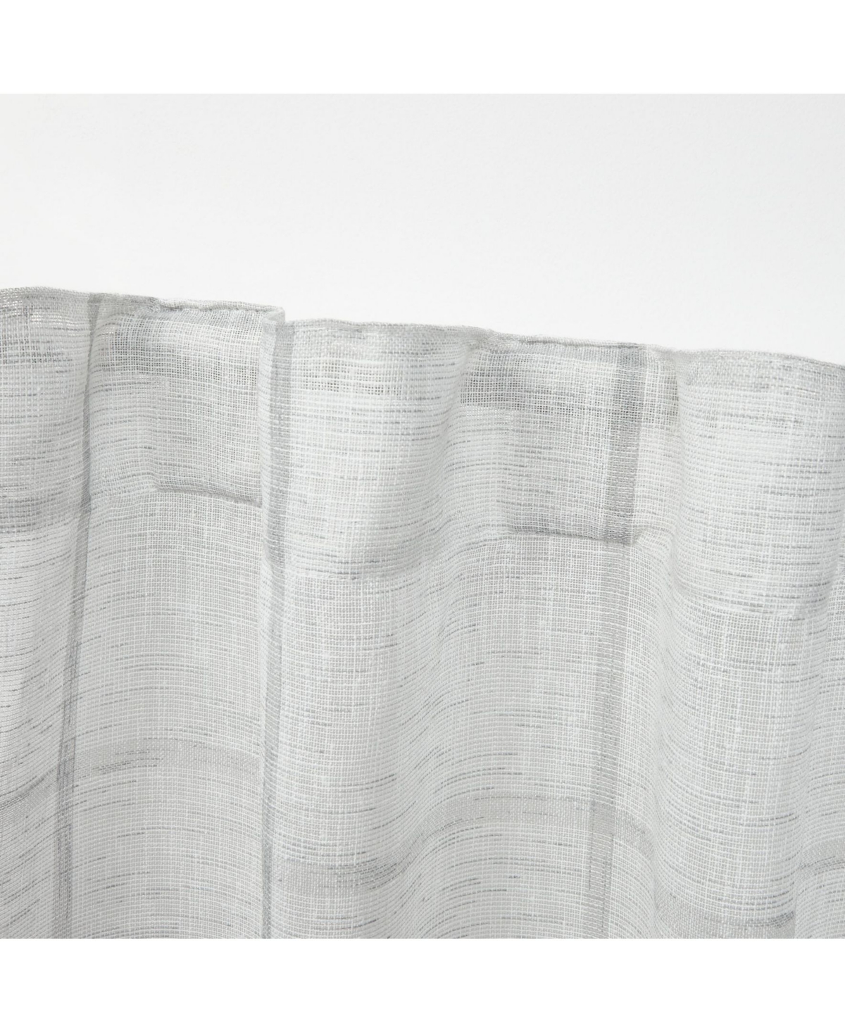 Shop Lauren Ralph Lauren Rubin Back Tab Rod Pocket Sheer Curtain Panel, 54" X 84" In Black