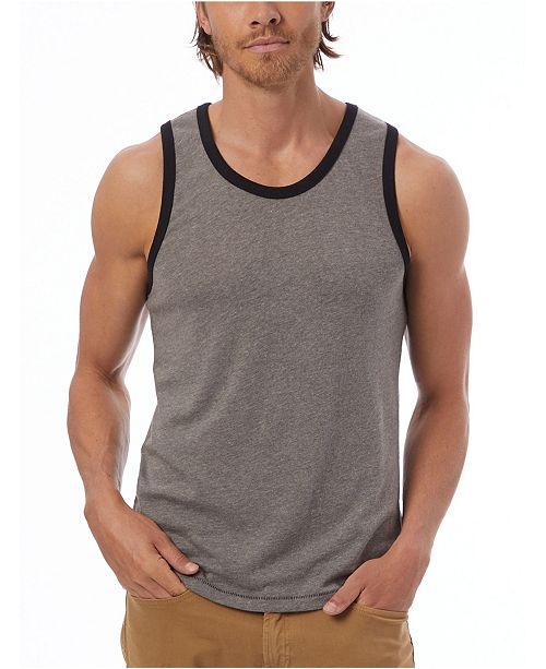 Alternative Apparel Men S Keeper Vintage Like Jersey Ringer Tank