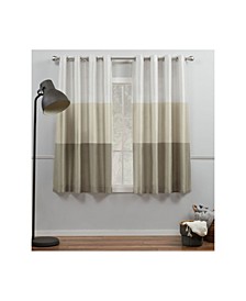 Curtains Chateau Striped Grommet Top Curtain Panel Pair