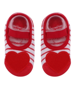 image of Nwalks Toddler and Little Girls Socks with Heart Applique